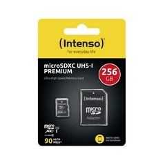 Intenso Premium microSDXC 256GB - High-Speed Storage for Your Devices - Fast, Reliable, Expand Your Memory!